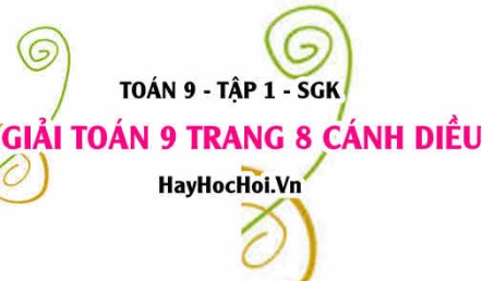 Giải Toán 9 trang 8 tập 1 Cánh Diều SGK